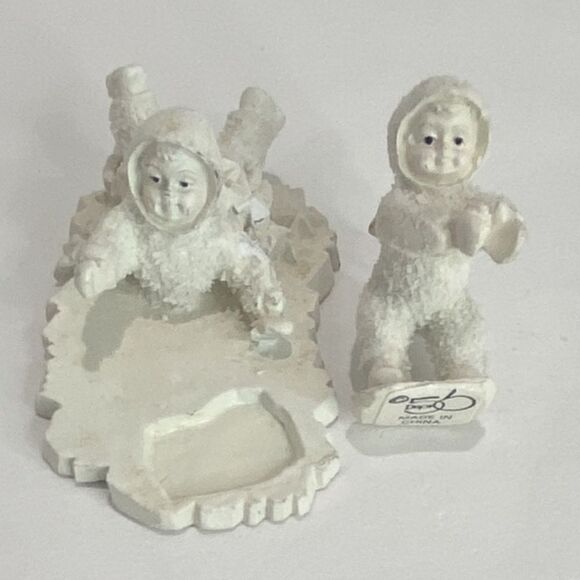Department 56 Snowbabies Help Me, I'm Stuck! Vintage 1992 Christment Figure - Picture 8 of 12